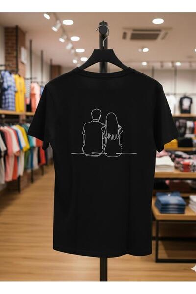 playwear تي شيرت PLAY WEAR للجنسين بقصة فضفاضة وطباعة مزدوجة على الظهر بتصميم...
