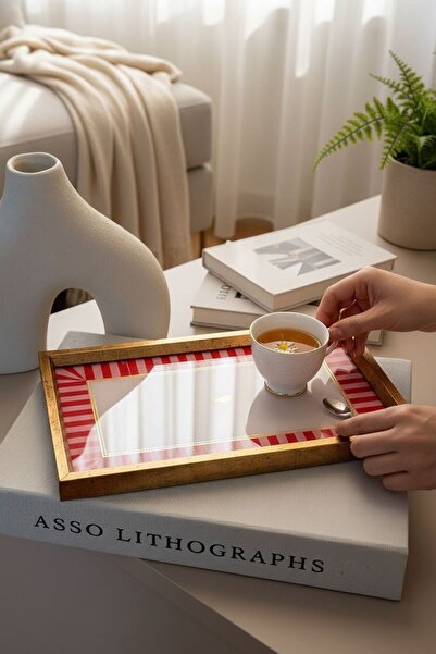 Onedekor Presentation Tray Piano Red Bird