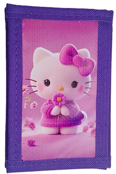 ATA TANITIM Sports Fabric Wallet, Very Stylish with Hello Kity Illustration