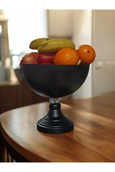 DEDE METAL KASE MEYVALIK SİYAH STATİK BOYALI PLASTİK TAŞ DETAYLI