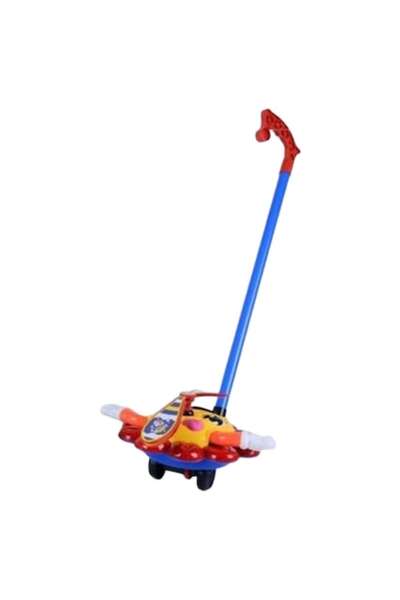 Toy Toy Toy Jucărie de împins pentru copii cu elice rotativă, roșu și galben