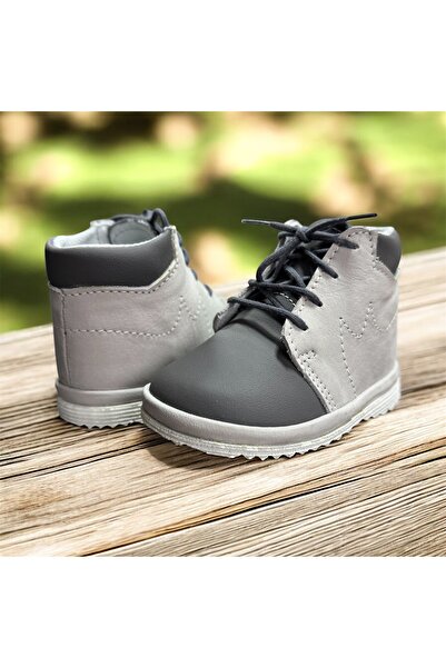 OEM Pantofi premergatori IVIA tip ghetuta pentru primii pasi din piele naturala