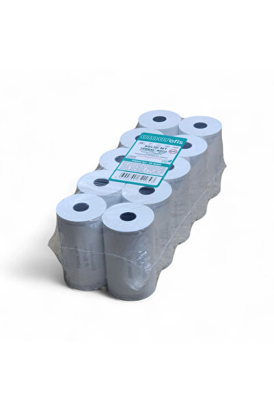 Mçb Group لفة حرارية من أومور مقاس 80 مم × 30 متر، عبوة من 10 قطع، ورق فواتير...