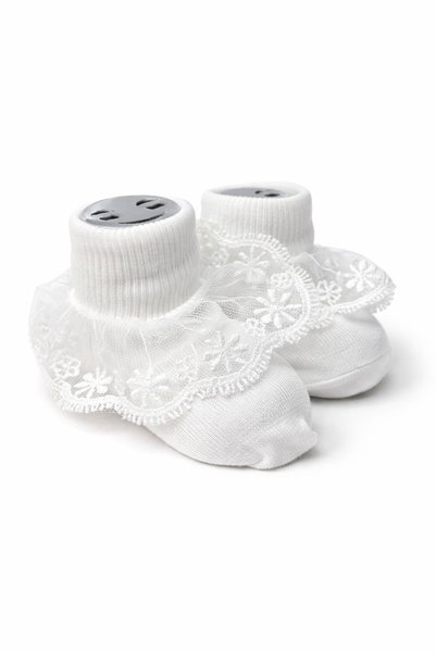 Akface 3 Pairs of Lace Tulle Newborn Baby Mevlüt Socks