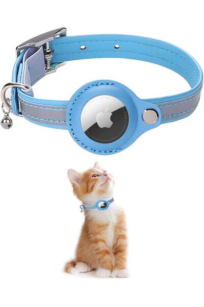 PisiMall Airtag collar with holder, for animals, 23-30 cm
