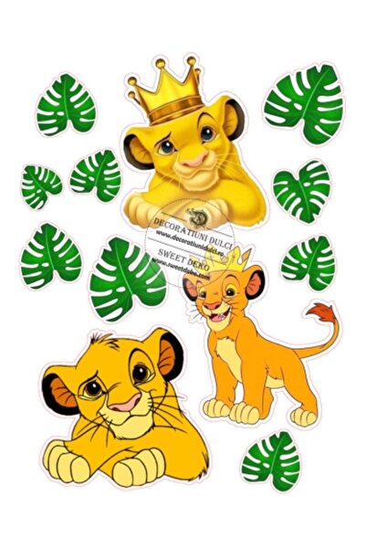 Decoratiuni Dulci Foaie dulce | Simba - Regele leu - Decupat