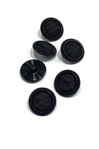 karantuhafiye Italian Cardigan Vest Button / Black / Fabric Textured with Shi...