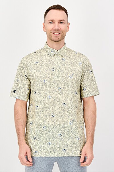 Greg Norman Men Sportswear Fit Short Sleeve Outdoor Polo Shirt, Multicolor