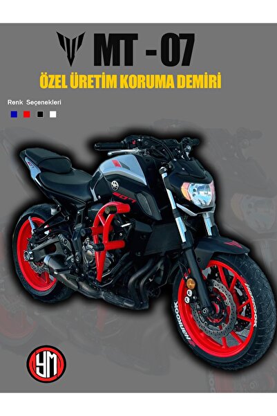 Yamaha MT 07 ÖZEL ÜRETİM 3 TAKOZLU ÖN KORUMA DEMİRİ KIRMIZI