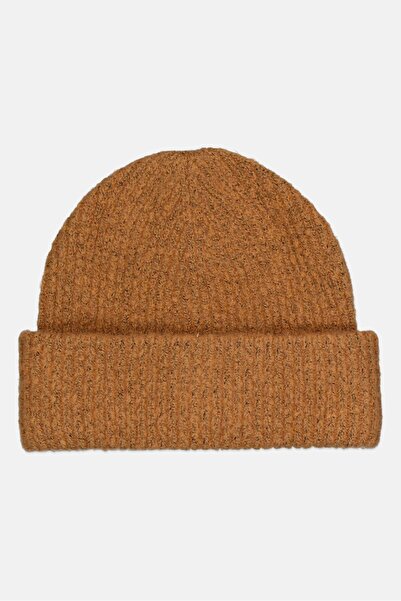 Fire & Glory Women Textured Beanie, Brown