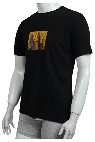 TOSKI Tricou Barbat Down Town Negru