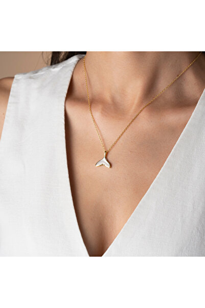 Mireza Jewelry Marina White Tail Balina Kuyruğu 925 Ayar Gümüş Kolye