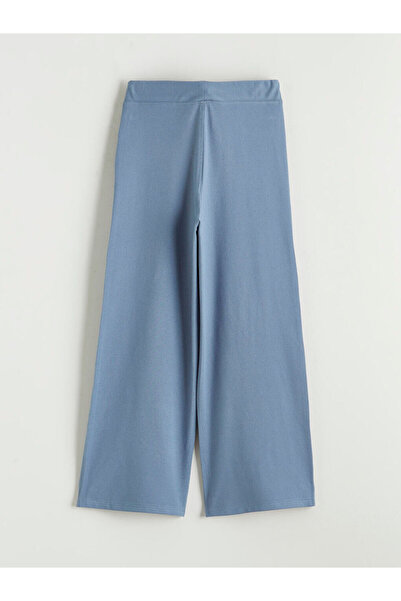 LC Waikiki Denim Look Wide Leg Girls' Sweatpants