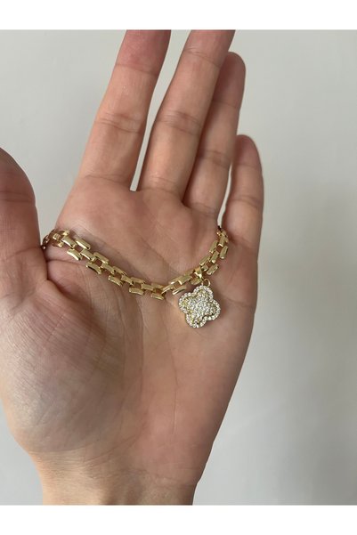 Hoop jewelery Stone-Tipped Braided Chain Choker