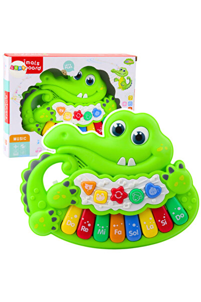 LEAN Διαδραστικό πιάνο κροκόδειλου με χαρούμενα φώτα και ήχους -