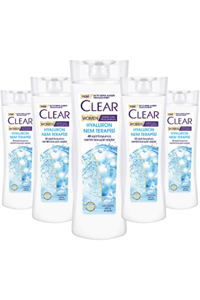 Clear Women's Anti-Dandruff Shampoo Hyaluron Moisture Therapy 350 ml * 5 Pcs