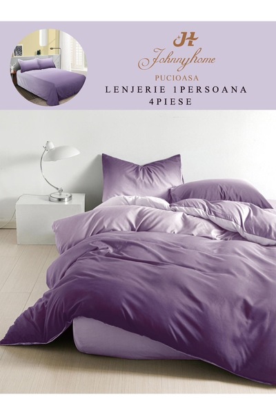 trendyhome Bed Linen 1 Person 4 Pieces, Fine Cotton, Gradient Print