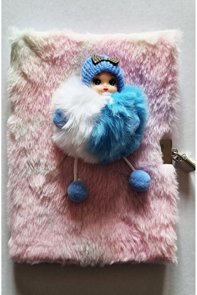 Modellino Lockable Memory Book 3D Figured Plush Daily Memory Notepad 80Y A5 L...