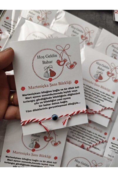 MyGift Marteniçka Şans ,Dilek Bilekliği 10 adet