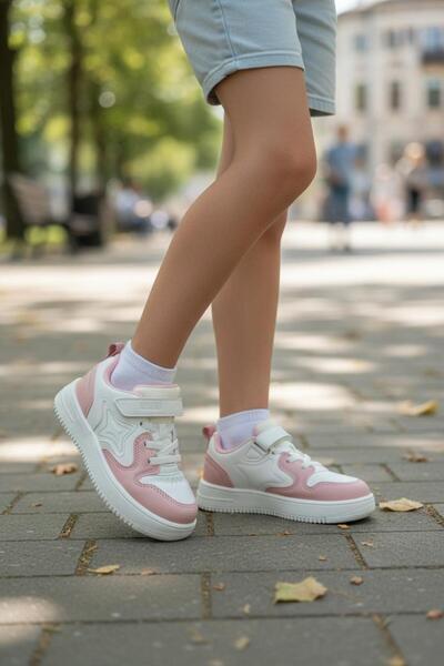 Cool Eldon Ορθοπεδικά Αθλητικά Παπούτσια για Κορίτσια σε Λευκό/Πούδρα