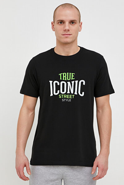TOSKI Tricou-barbat true Iconic Negru