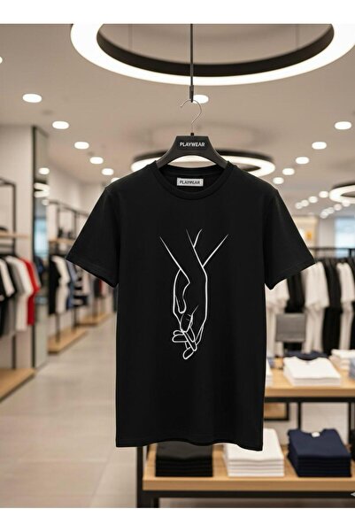 playwear PLAY WEAR Tricou unisex cu imprimeu, decolteu tip crew, 14 FEBRUAR, ...