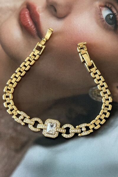 Trendy Butik سوار Xuping Square Middle Solitaire Model