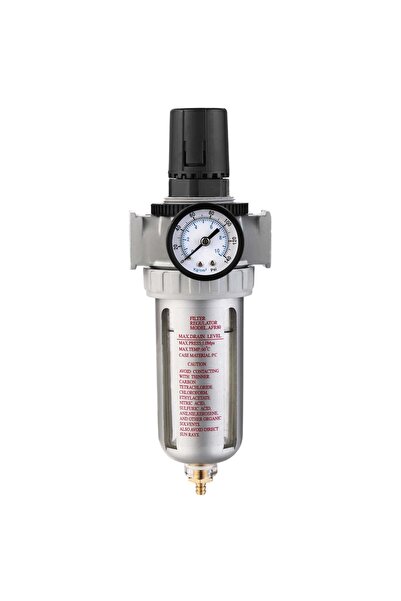 hallettim Voylet AFR-80 Profesyonel Hava Filtre Regülatör 1/2" (Su Tutucu ve ...