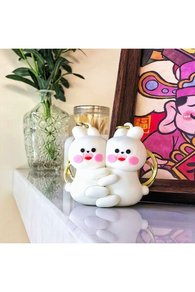 İNLAKECHANDMADE İn Lak'Ech Mıknatıslı Çift Anahtarlık - Sevgililer Günü Hediy...