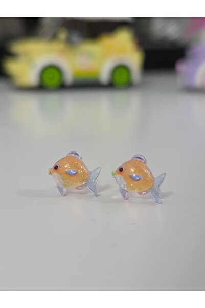 AyShope Fish Patterned Silicone Children's Earrings, a Pair of Antiallergic T...