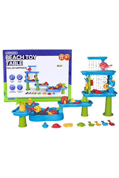 LEAN Интерактивна маса с пясък и вода за деца с форми и аксесоари