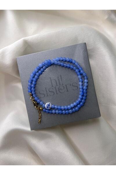 Hi Sisters Azure Bloom Cam Boncuk Kolye