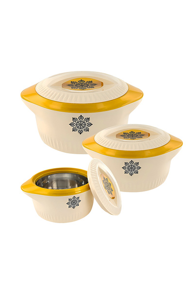 Cady One 3 piece stainless steel food storage container (2500+3500+5000 ml) h...