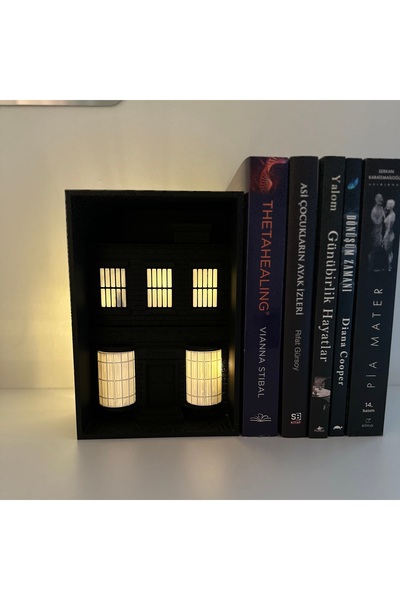 'Vespera' Otantik Kitap Tutucu Eski Mimari Tasarım Kitap Desteği & Kitaplık Dekoratif Objesi