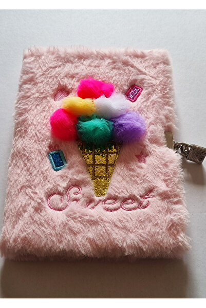 Modellino Lockable Memory Book 3D Figured Plush Daily Memory Notepad 80Y A5 L...