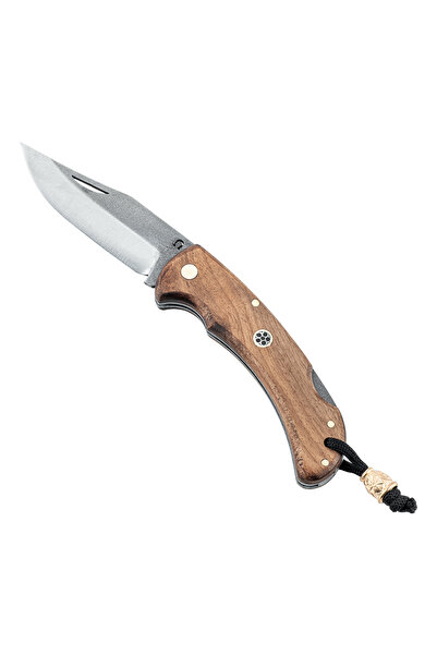 SAVEX Katlanır Cep Çakısı - Ahşap Saplı - İpli - - 3279