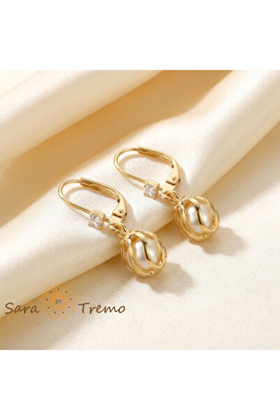 SaraTremo Nod of Light Earrings – 18K Plated Earrings from Brazil, 2.5 cm