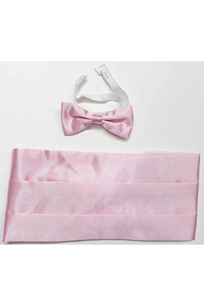 Şımarık Erkek Çocuk Saten Papyon Kuşak Takım