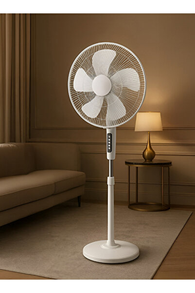 Cady One 16-inch pedestal fan 70 watts, 4 speeds, 60-degree horizontal oscill...
