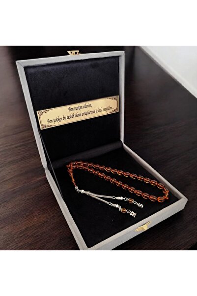 Tesbih Dünyası Ateş Kehribar Tesbih, harfli Kişiye Özel Seri, Sıkma Kehribar ...