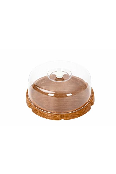 Voltbox Round Cake Pastry Storage Container - Transport Tray with Locking Lid