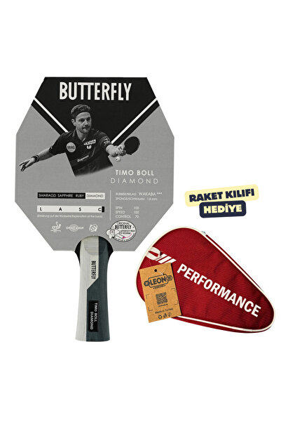 BUTTERFLY Timo Boll Diamond Table Tennis Racket Ittf Approved - with Racket C...