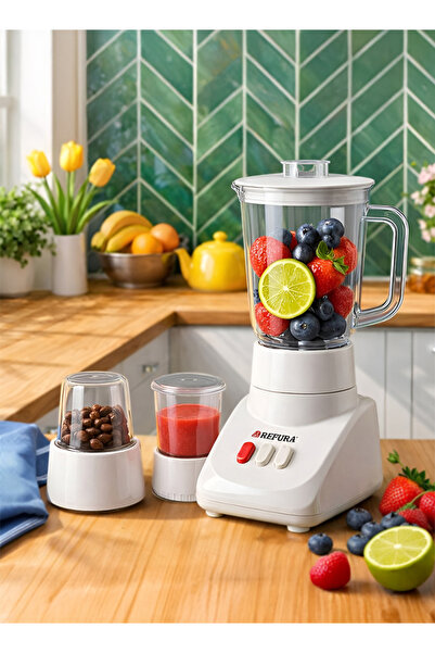 TOSCANA U 3-in-1 Electric Blender, 400W, Sharp Stainless Steel Blades, Grain ...