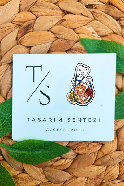 Tasarım Sentezi Rozet Metal Broş Çiçekli Steteskop Sağlık Hemşire Doktor Yaka...