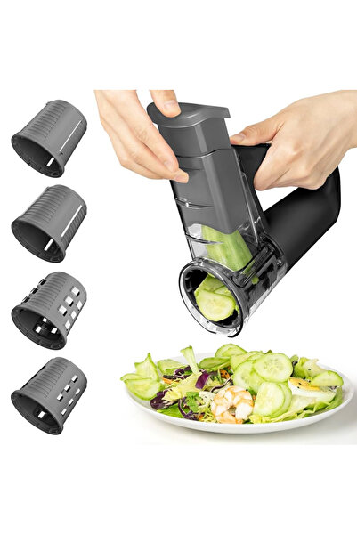 LMETJMA Multi-Functional Electric Handheld Food Chopper, Electric Rotary Chee...