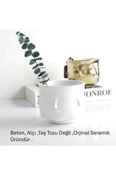 Lui Tasarım Nordic Style Face Yüz Kase Ceramic 11.5 cm