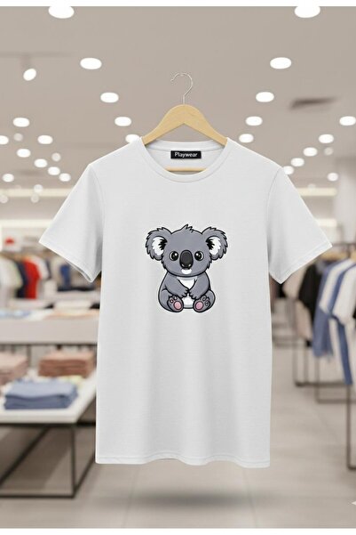 playwear PLAY WEAR Unisex Μπλουζάκι με στάμπα KOALA με λαιμόκοψη ποδηλάτου