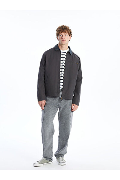 LC Waikiki Rmz Gi̇yi̇m Farkiyla Comfortable Fit Velvet Roba Collar Men's Coat