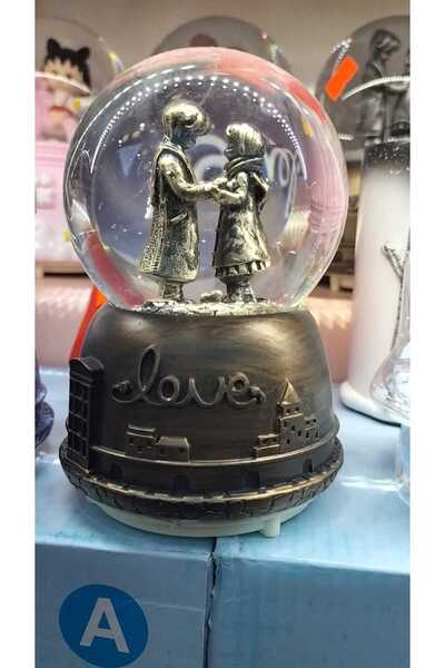 Espa KAR KÜRESİ SEVGİLİLER GÜNÜNE ÖZEL BAKIR RENGİ ÖZEL