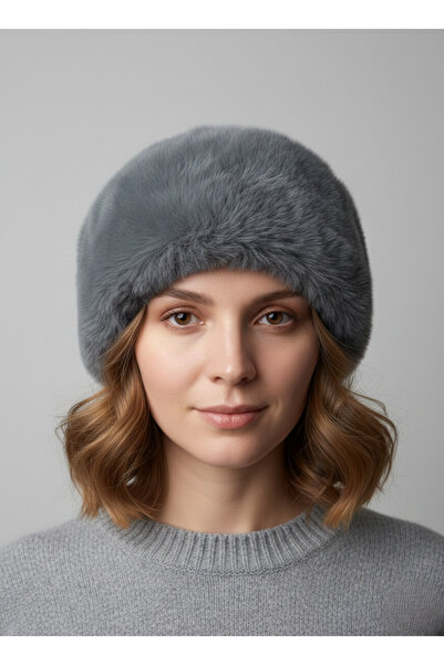 balkonda Kalpak Hat Genuine Leather Black Unisex